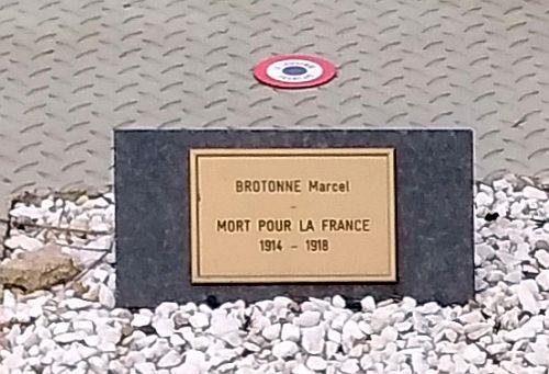 BROTONNE Marcel Plaque Tombe 2020