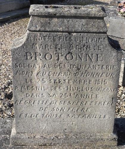 BROTONNE Marcel Stele Tombe