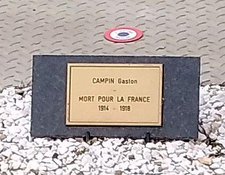 CAMPIN Gaston Plaque Tombe 2020