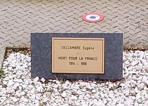 DELCAMBRE Eugene Plaque Tombe 2020