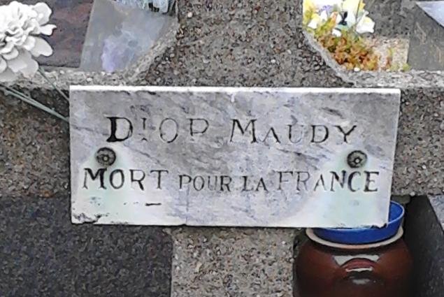 DIOP Maudy Tombe Plaque