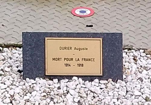 DURIER Auguste Plaque Tombe 2020