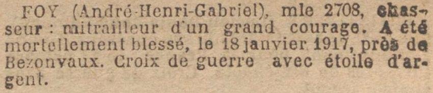 FOY Andre MM JO 2 Juin 1921