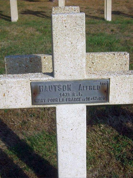HANTSON Alfred Tombe Necrpoloe Ste Menehould