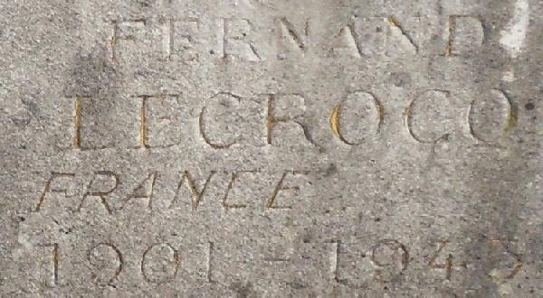 LECROCQ Fernand Plaque Tombe