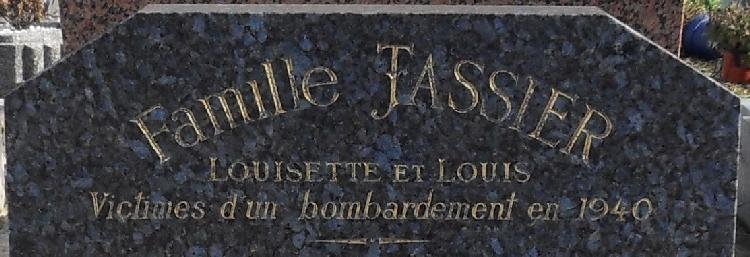 TASSIER Louis et Loisette - Stele Tombe